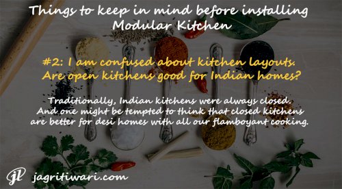 Things to keep in mind before installing Modular Kitchen
